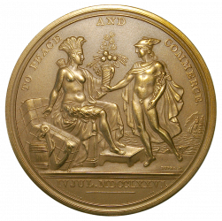 U.S. DIPLOMATIC MEDAL, PEACE AND COMMERCE, 1876