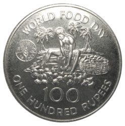 SEYCHELLES 100 RUPEES, WORLD FOOD DAY, 1981