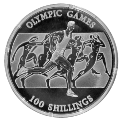 SOMALI REPUBLIC, OLYMPIC GAMES, 100 SHILLINGS, 2001